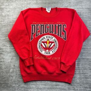 VINTAGE Youngstown State Penguins Sweatshirt Mens Medium Crewneck Pullover 90s